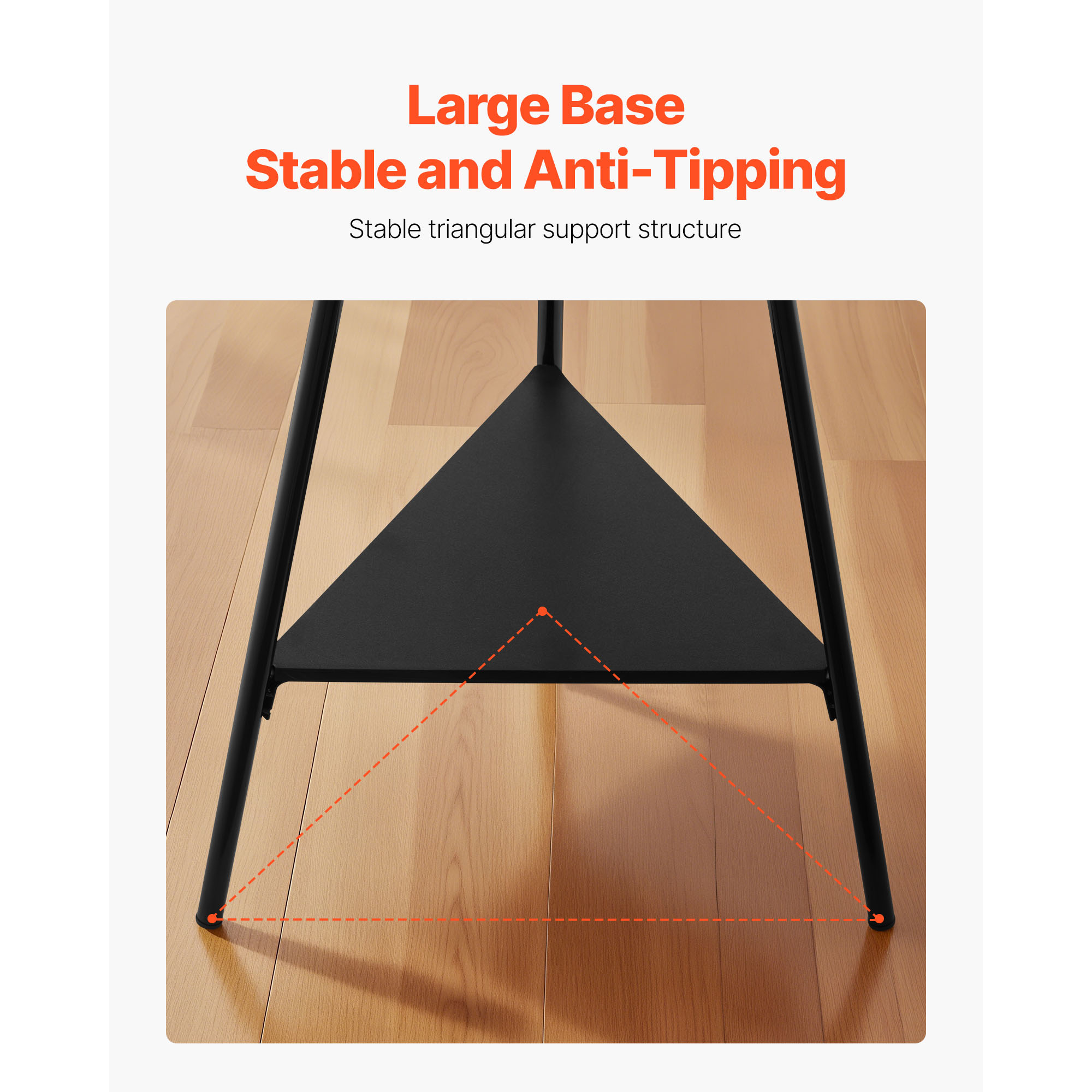 Coat Rack Freestanding Coats Rack Stand With 2 Shelves & 6 Hooks_voghion.com
